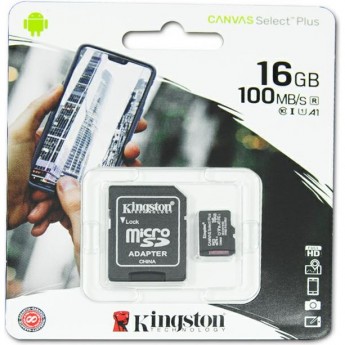 Карта памяти KINGSTON 16GB SDCS2/16GBSP