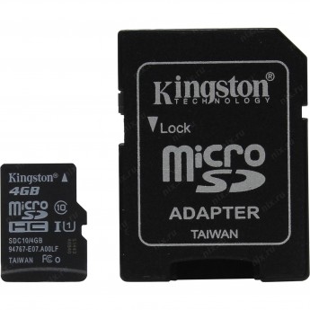 Карта памяти KINGSTON 4GB SDC10-4GBCP