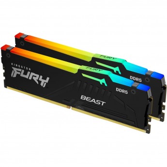 Оперативная память 16Gb DDR5 5200MHz KINGSTON FURY BEAST RGB (KF552C36BBEAK2-16) (2x8Gb KIT)