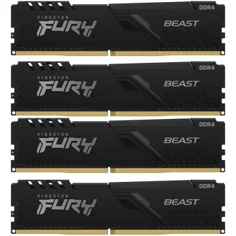 Оперативная память 64Gb DDR4 3200MHz KINGSTON FURY BEAST BLACK (KF432C16BBK4/64) (4x16Gb KIT)
