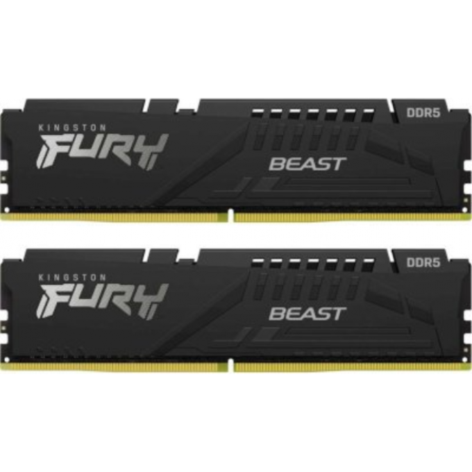 Память оперативная KINGSTON FURY BEAST BLACK EXPO 6400MT/s 32GB DDR5 CL32 DIMM KF564C32BBEK2-32