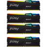 Память оперативная KINGSTON FURY BEAST RGB XMP 128GB 5600MT/s DDR5 CL40 DIMM (Kit of 4) KF556C40BBAK4-128
