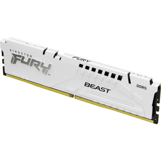 Память оперативная KINGSTON FURY BEAST WHITE EXPO 32GB 6000MT/s DDR5 CL36 DIMM KF560C36BWE-32