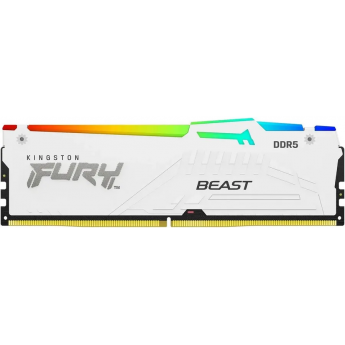 Память оперативная KINGSTON FURY BEAST WHITE RGB EXPO 32GB 5600MT/s DDR5 CL36 DIMM