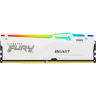 Память оперативная KINGSTON FURY BEAST WHITE RGB XMP 16GB 6400MT/s DDR5 CL32 DIMM KF564C32BWA-16