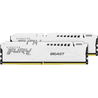 Память оперативная KINGSTON FURY BEAST WHITE XMP 16GB 5200MT/s DDR5 CL40 DIMM