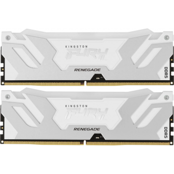 Память оперативная KINGSTON FURY RENEGADE RGB WHITE XMP 32GB 7600MT/s DDR5 CL38 DIMM